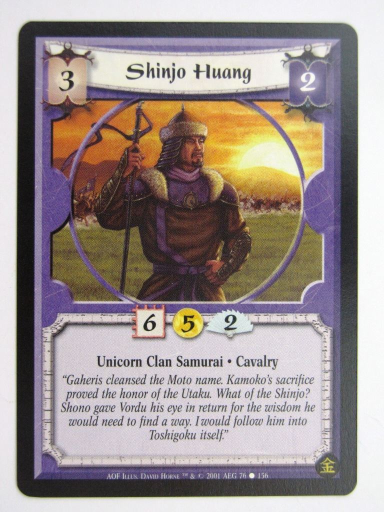 Vintage L5R Cards: SHINJO HUANG # 27G36