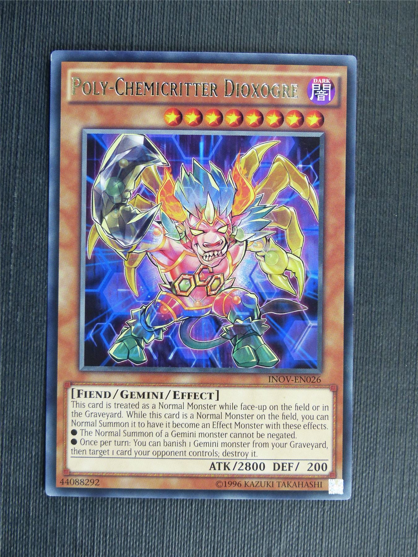 Poly-Chemicritter Dioxogre INOV Rare - Yugioh Cards #10S