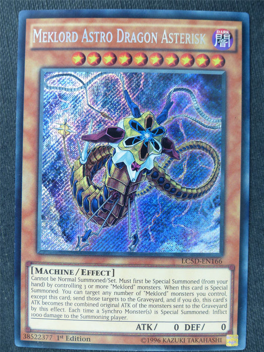 Meklord Astro Dragon Asterisk LC5D Secret Rare - 1st ed - Yugioh Cards #WJ