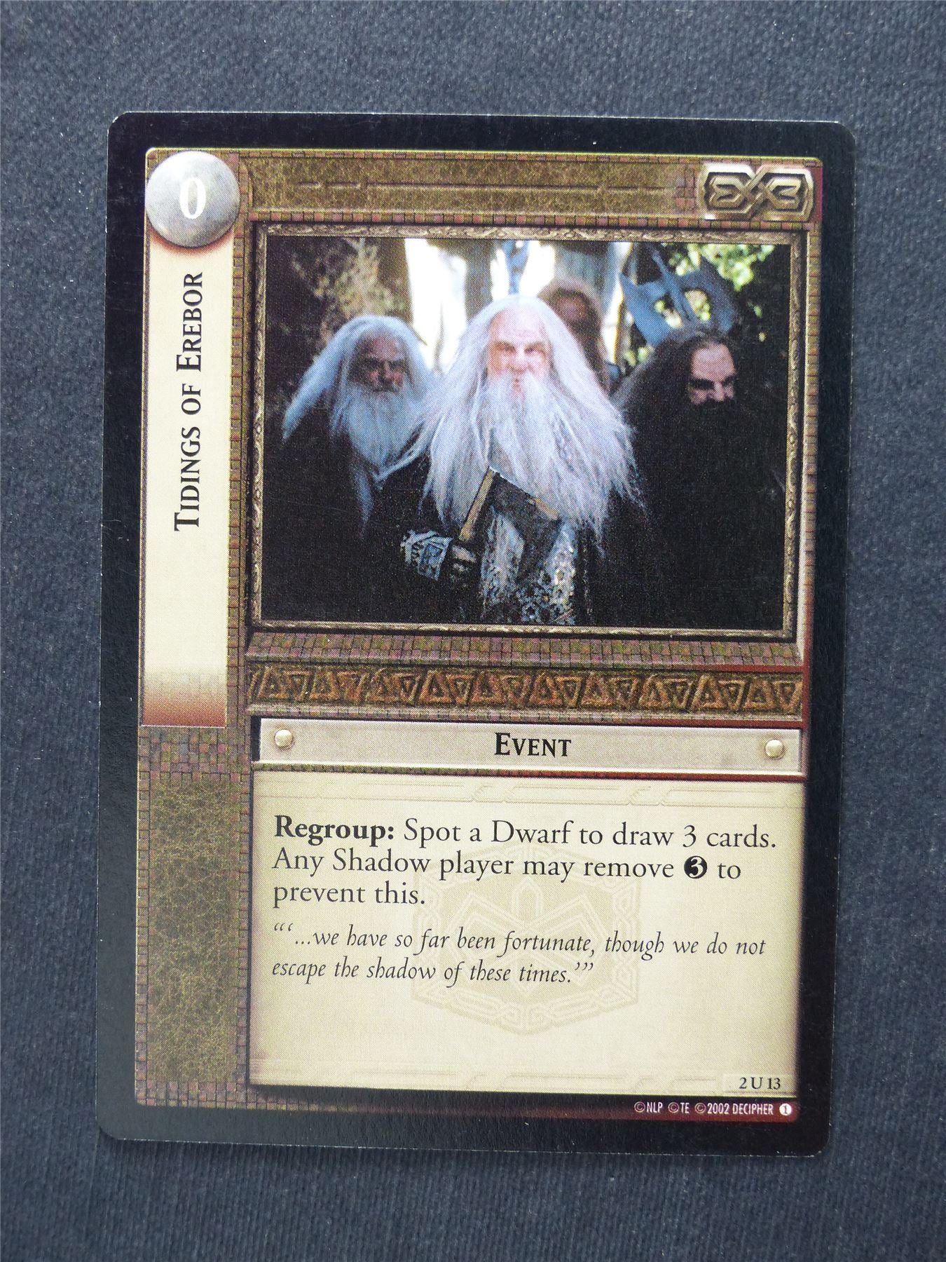 Tidings of Erebor 2 U 13 - LotR Cards #21