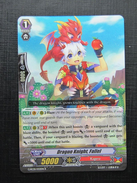 Vanguard Cards: DRAGON KNIGHT, FALLEL G-RC01 R # 26B44