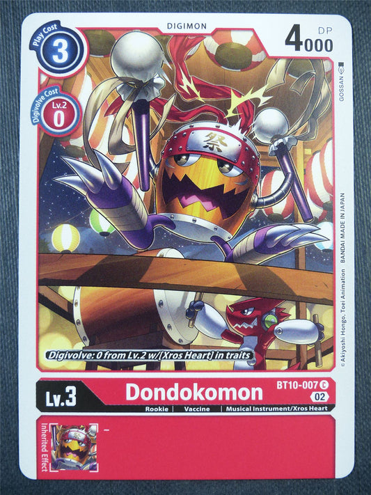 Dondokomon BT10-007 - Xros Encounter - Digimon Card #98X