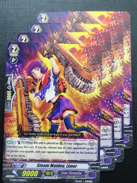 Vanguard Cards: STEAM MAIDEN, LIMER G-CB04 x4 # 20A13