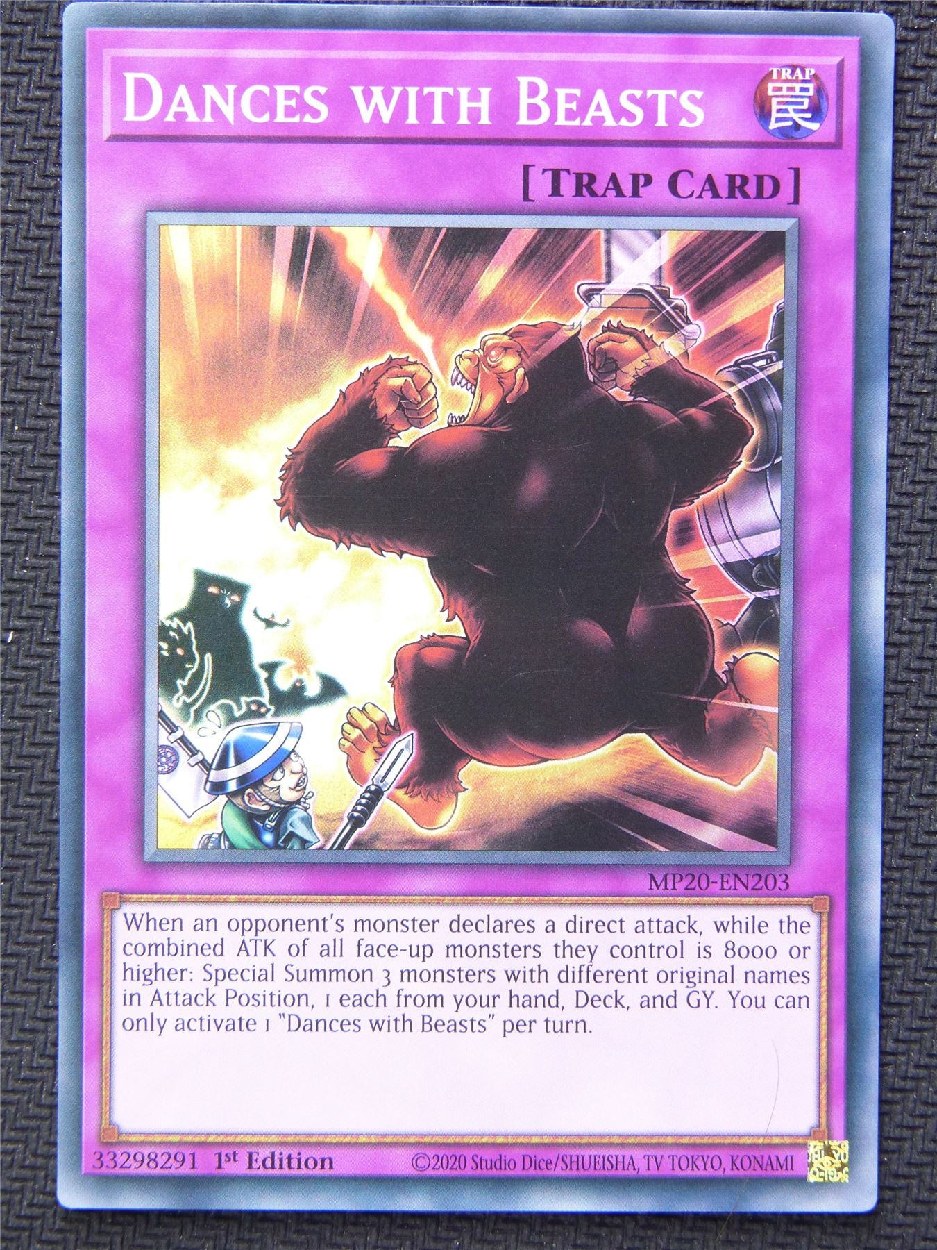 Dances with Beasts MP20 Super Rare 1st Ed - Yugioh Card #4MS