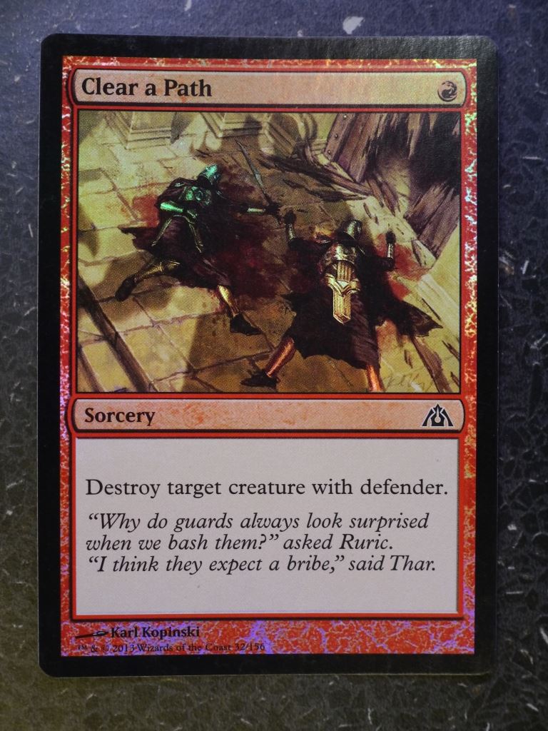 MTG Cards: CLEAR A PATH FOIL # 5D94