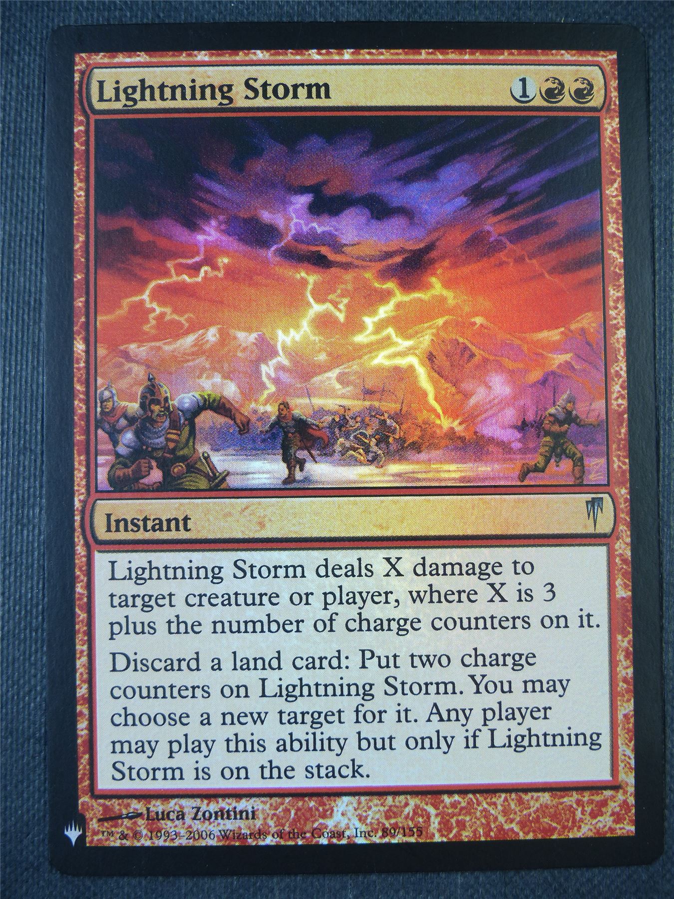 Lightning Storm Foil - The List - Mtg Card #86Q