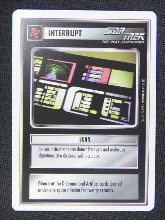 Interrupt Scan - Star Trek Next Gen Card #4QP