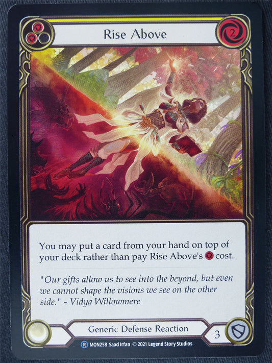 Rise Above Yellow - Monarch Unlimited - Flesh and Blood Cards #HE