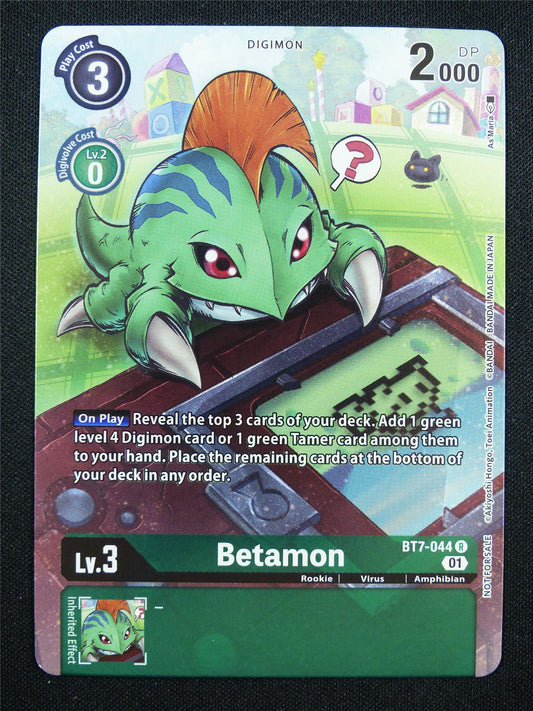 Betamon BT7-044 R alt art - Digimon Card #8H