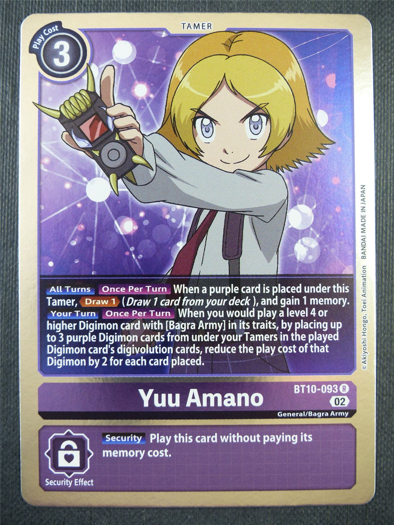 Yuu Amano BT10-093 R - Xros Encounter - Digimon Card #973