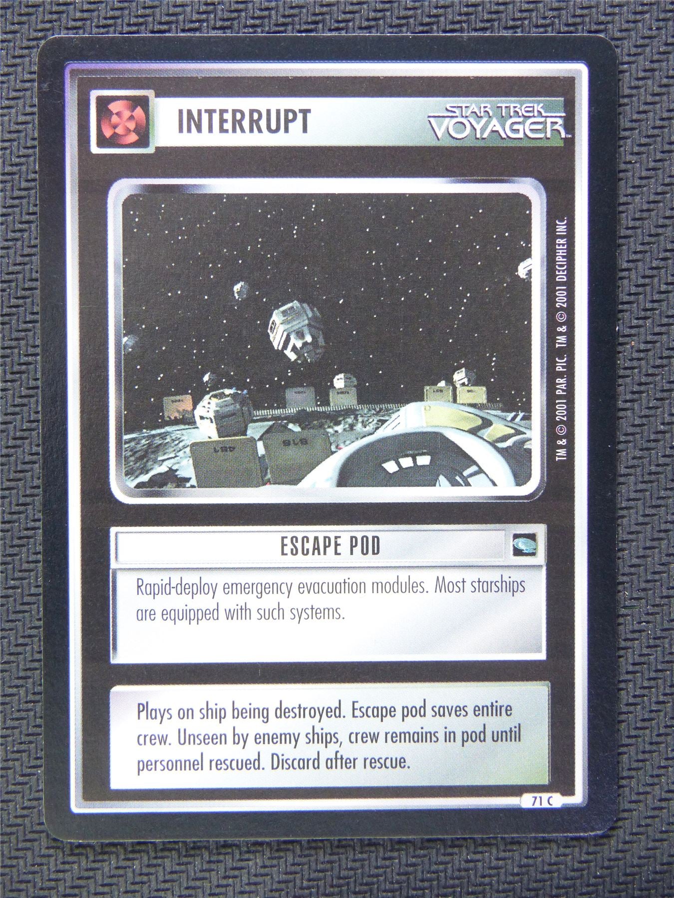 Interrupt Escape Pod - Star Trek CCG Voyager #54N