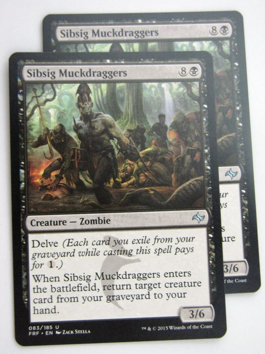 MTG Magic Cards: Fates Reforged: SIBSIG MUCKDRAGGERS x2 # E70