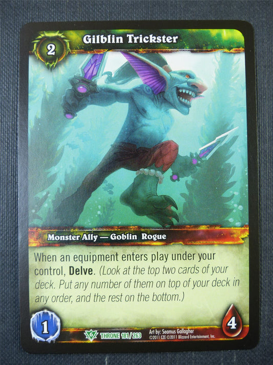Gilbin Trickster 181/263 - WoW Card  #1D6