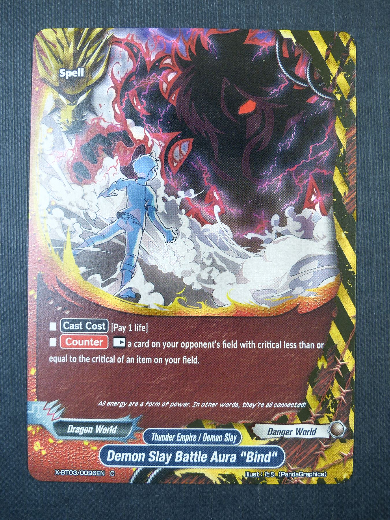 Demon Slay Battle Aura Bind C - Buddyfight Card #70