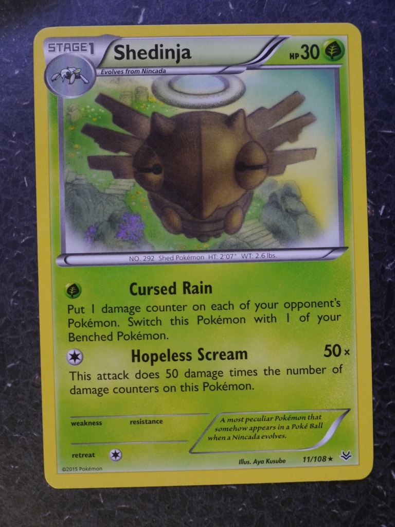 Pokemon Cards: SHEDINJA 11/108 RARE # 5J23