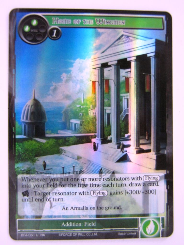 Force Of Will Cards: HOME OF THE WINGMEN FOIL # 13B86