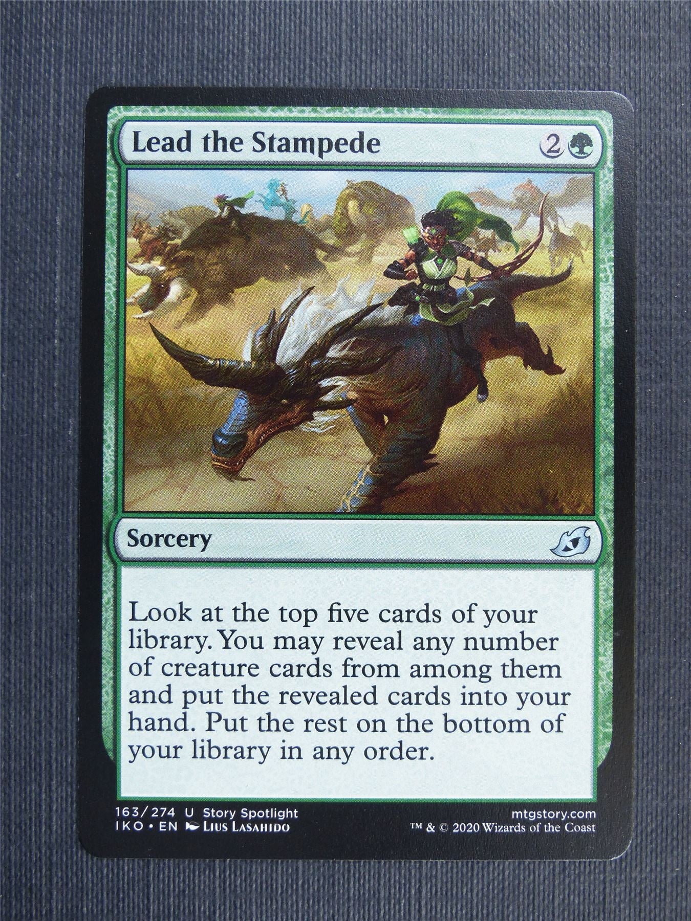 Lead the Stampede - IKO Mtg Card