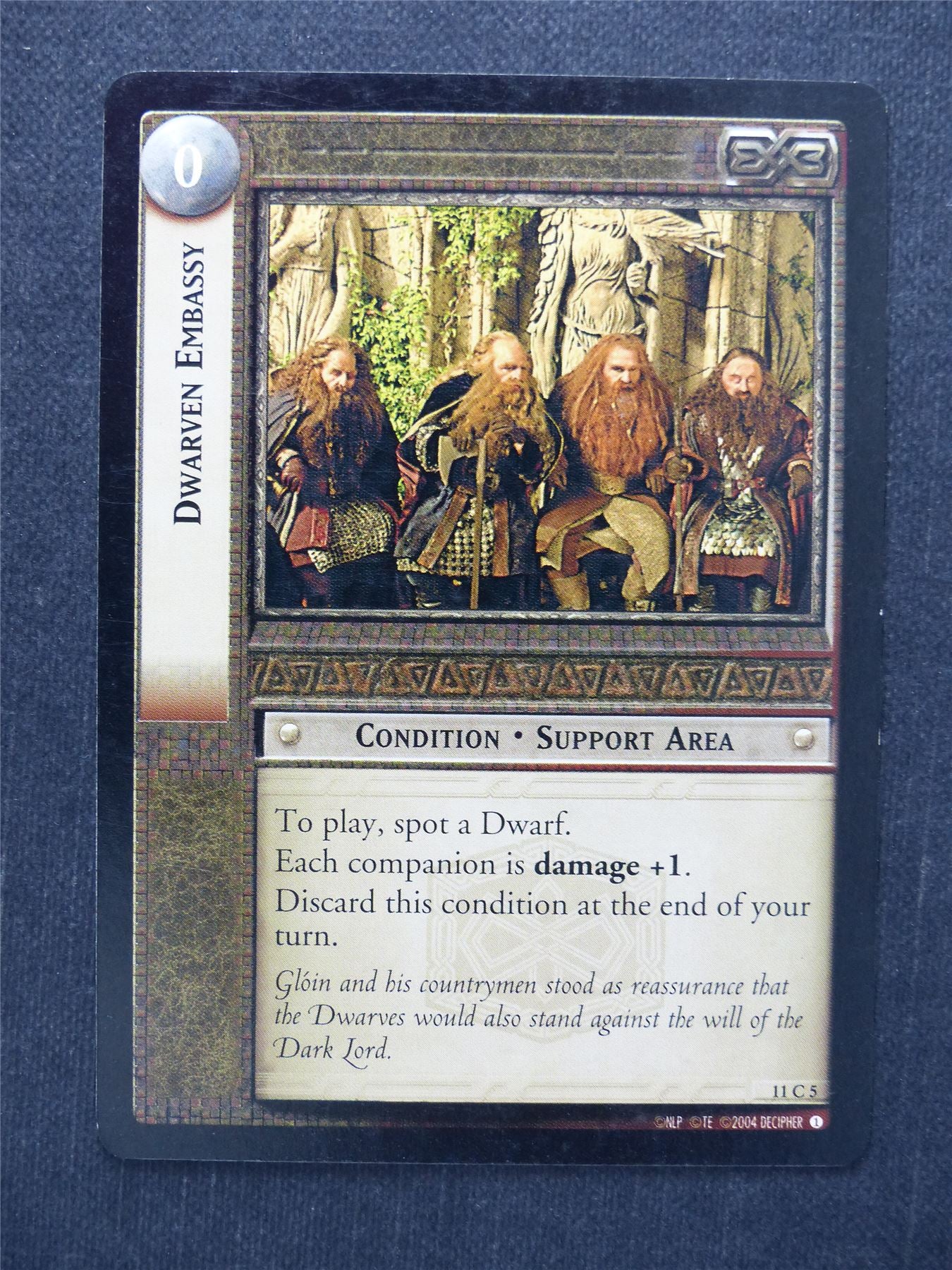 Dwarven Embassy 11 C 5 - LotR Cards #N1