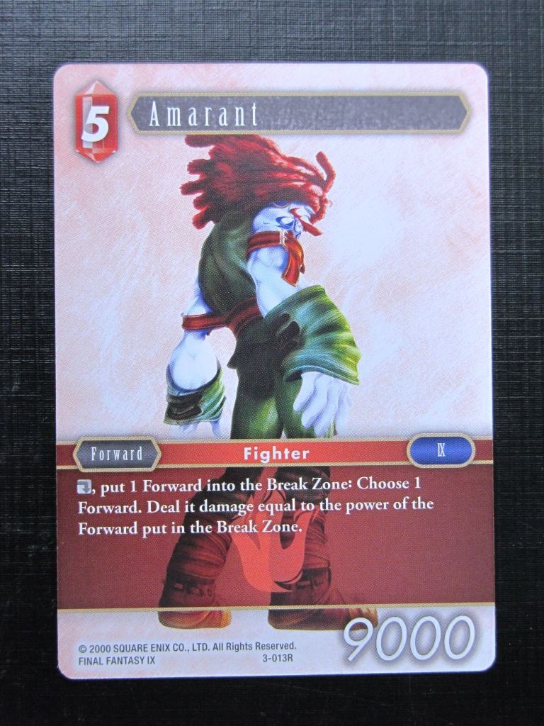 Final Fantasy Cards: AMARANT 3-013R # 2J55