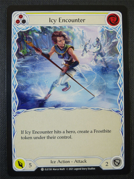 Icy Encounter - Yellow - Tales of Aria 1st ed - Flesh and Blood Card #62M