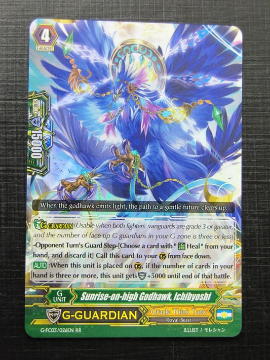 Vanguard Cards: SUNRISE-ON-HIGH GODHAWK ICHIBYOSHI G-FC03 RR # F24