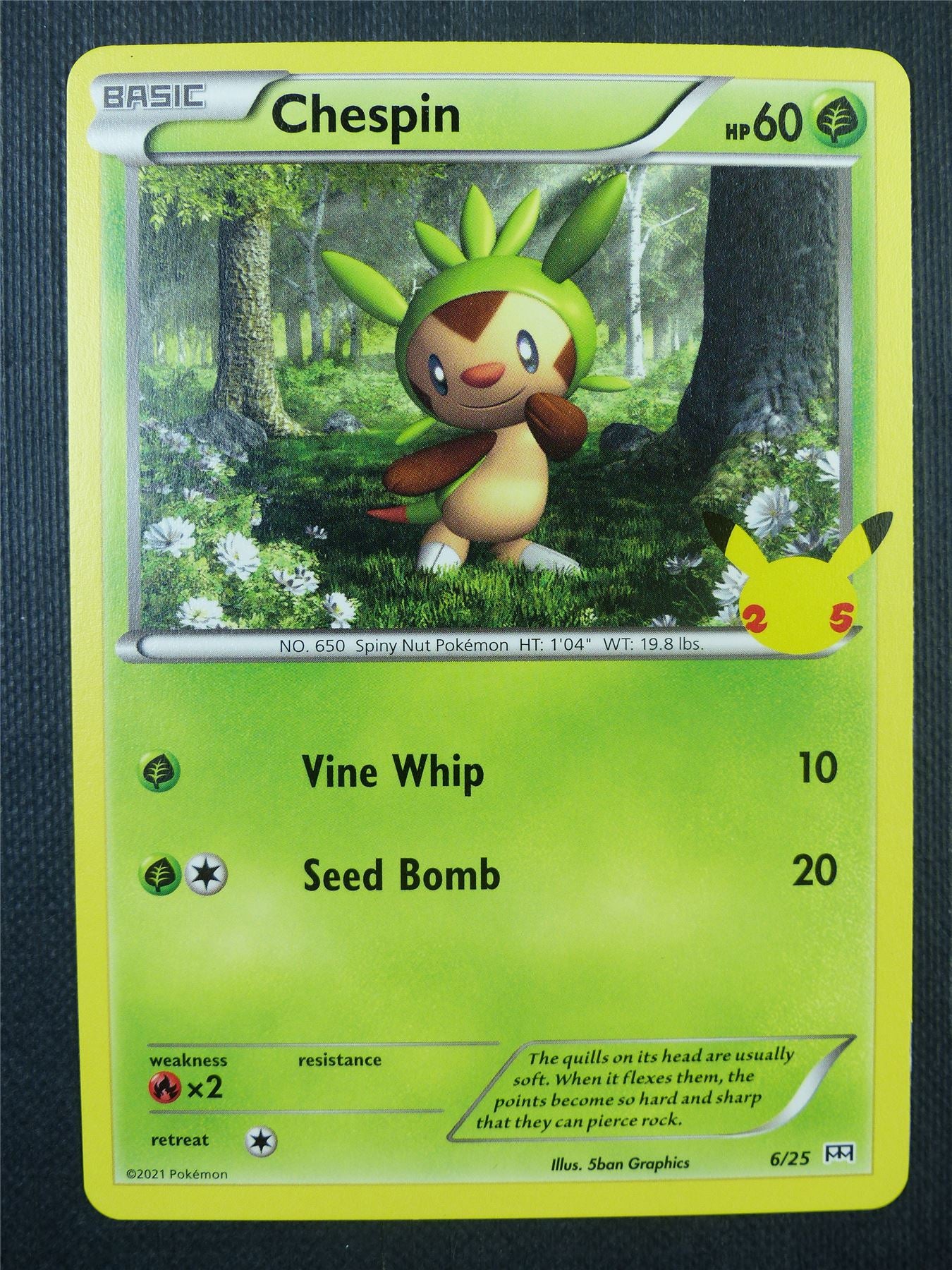 Chespin 6/25 Mcdonalds Promo - Pokemon Card #6QG