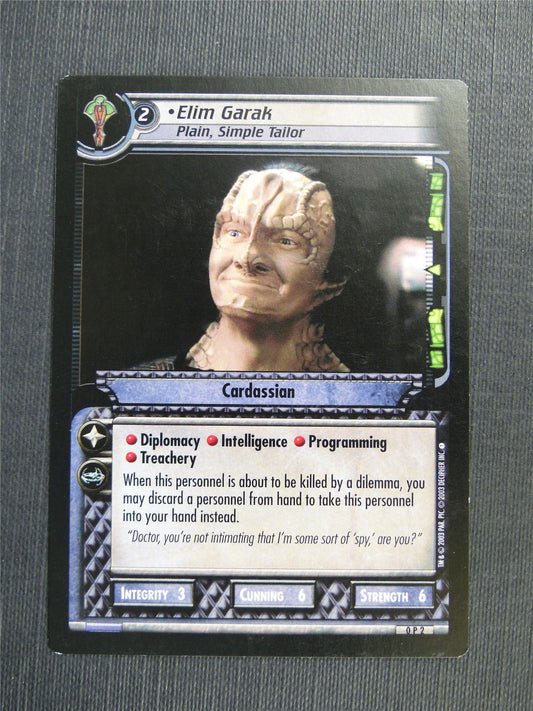 Elim Garak Promo - Star Trek Cards #4QY