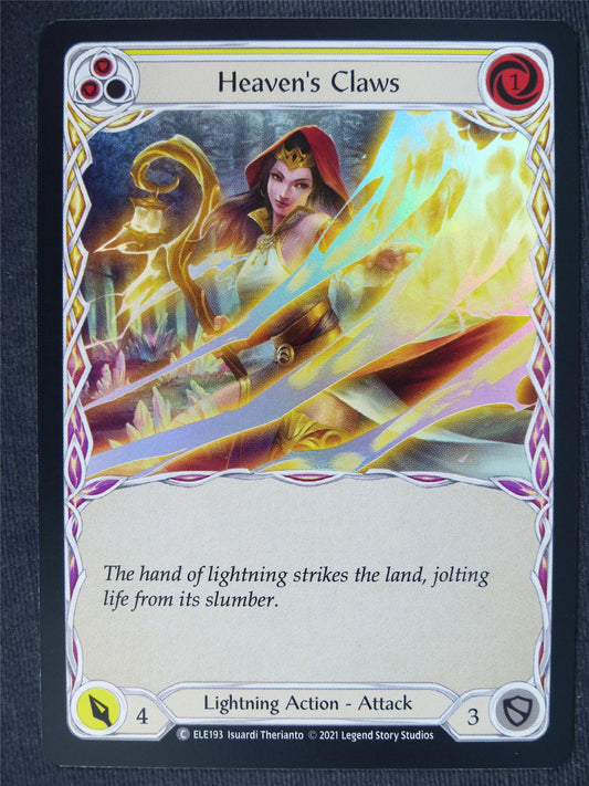Heaven's Claws C Foil Yellow - 1st Ed Tales of Aria - Flesh and Blood