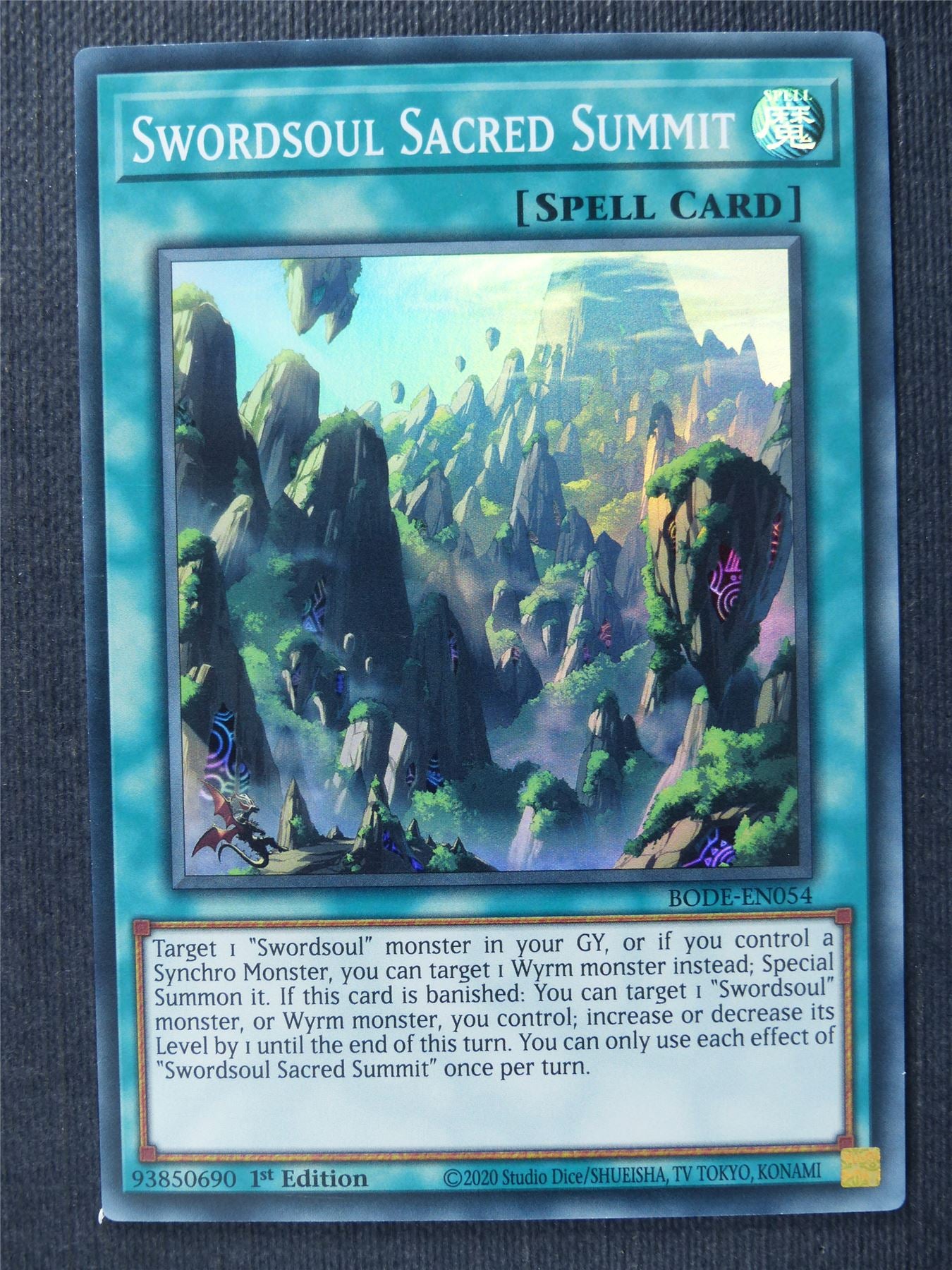 Swordsoul Sacred Summit BODE Super Rare - 1st ed - Yugioh Cards #1IC