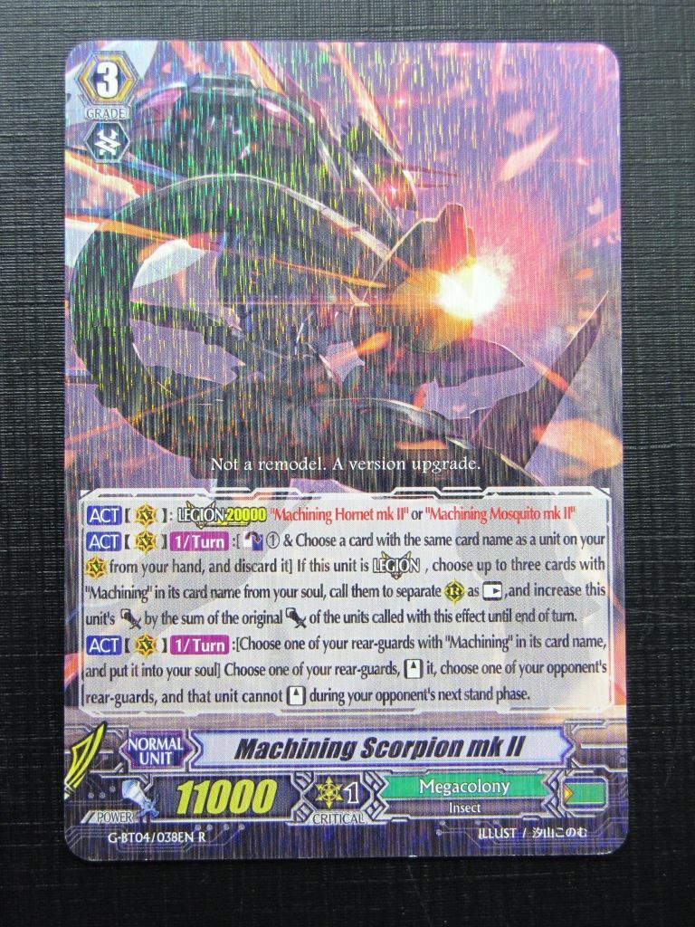 Vanguard Cards: MACHINING SCORPION MK II G-BT04 R # 19D14