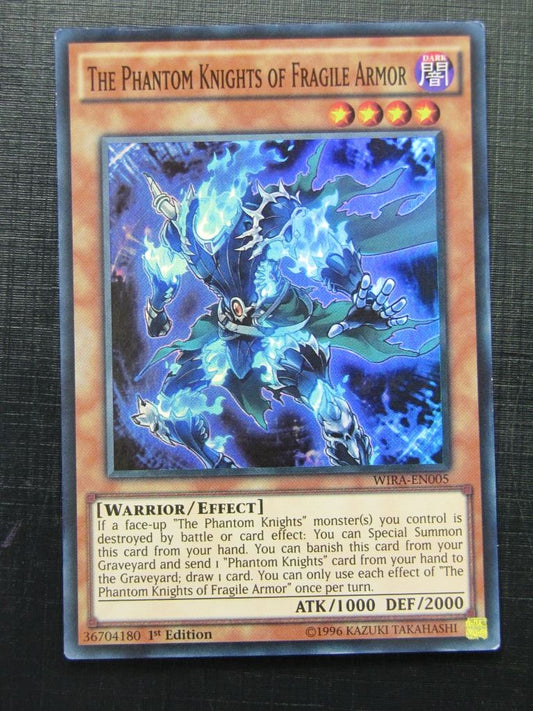 The Phantom Knights of Fragile Armor WIRA Super Rare - 1st ed - Yugioh Card # 11F19