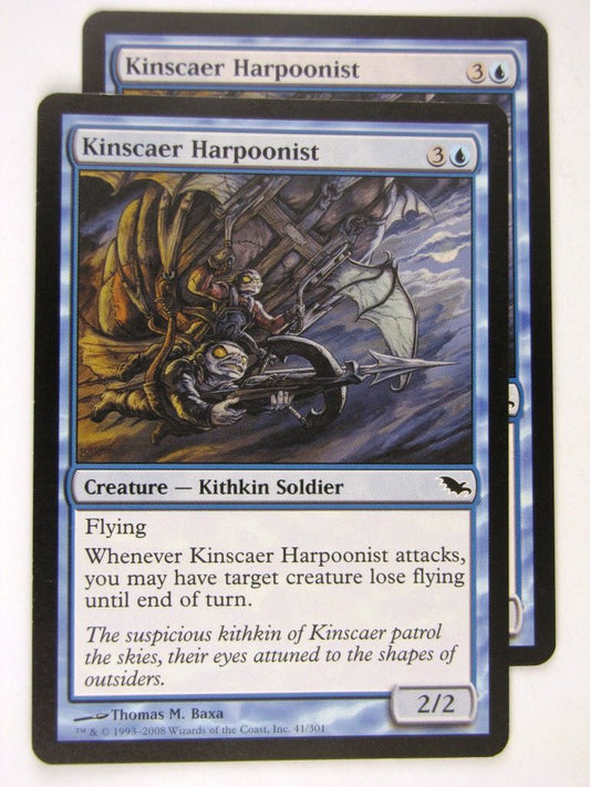 MTG Magic: the Gathering Cards: KINSCAER HARPOONIST x2: SHM