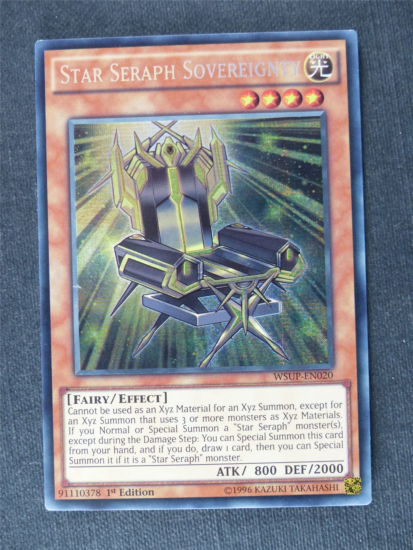 Star Seraph Sovereignty WSUP Secret Rare - 1st ed - Yugioh Cards #3I