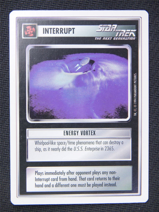 Interrupt Energy Vortex - Star Trek Next Gen Card #4QO
