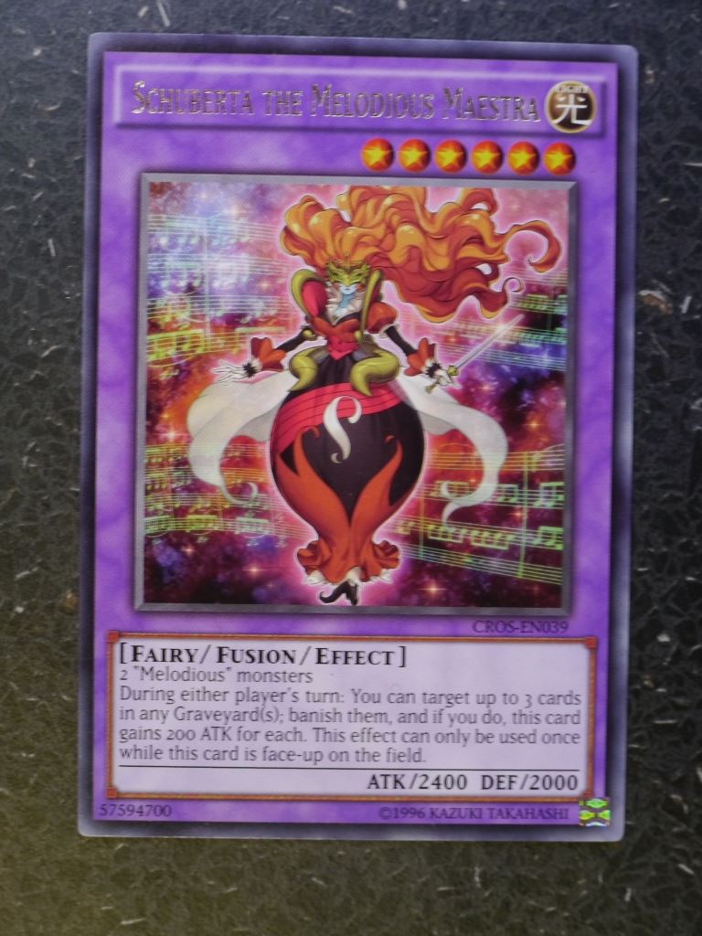 Yugioh Cards: SCHUBERTA THE MEOLDIOUS MAESTRA CROS ULTRA RARE # 8E22