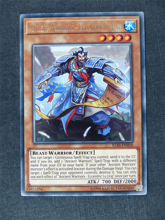 Ancient Warriors - Eccentric Lu Jing IGAS Rare - Yugioh Cards #VJ