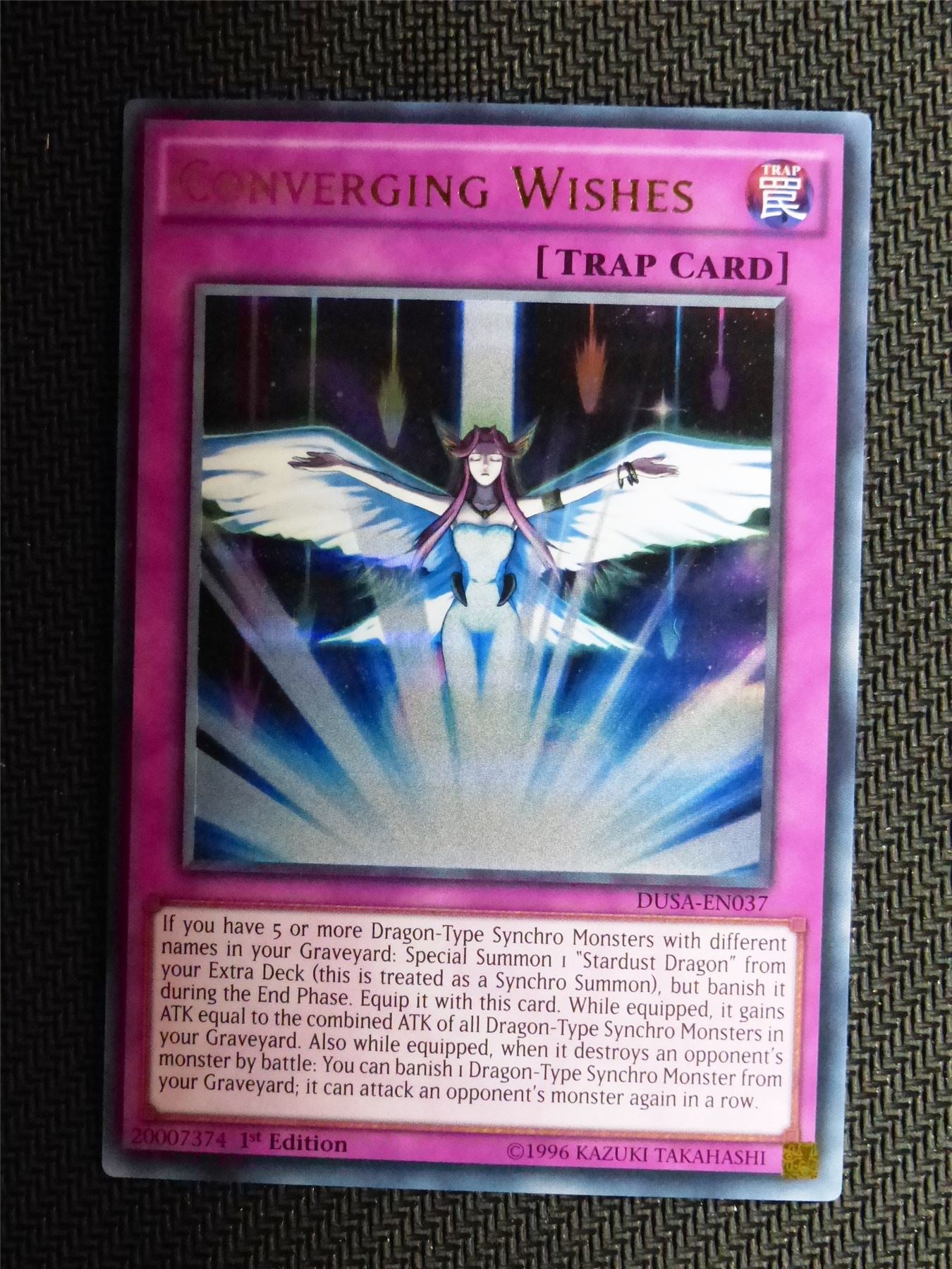 Converging Wishes - DUSA - Super Rare - Yugioh Card # 1H58