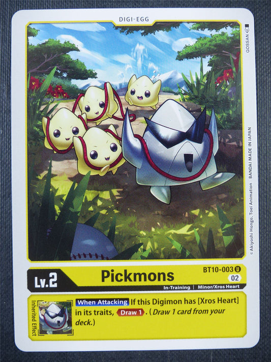 PIckmons BT10-003 U - Xros Encounter - Digimon Card #980