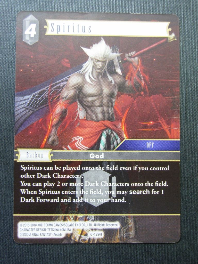 Spiritus 6-129H - Final Fantasy Cards # 4H90