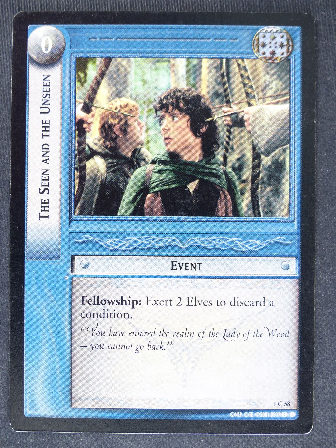 The Seen and the Unseen 1 C 58 - played - LotR cards #DH