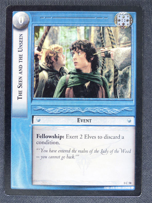 The Seen and the Unseen 1 C 58 - played - LotR cards #DH