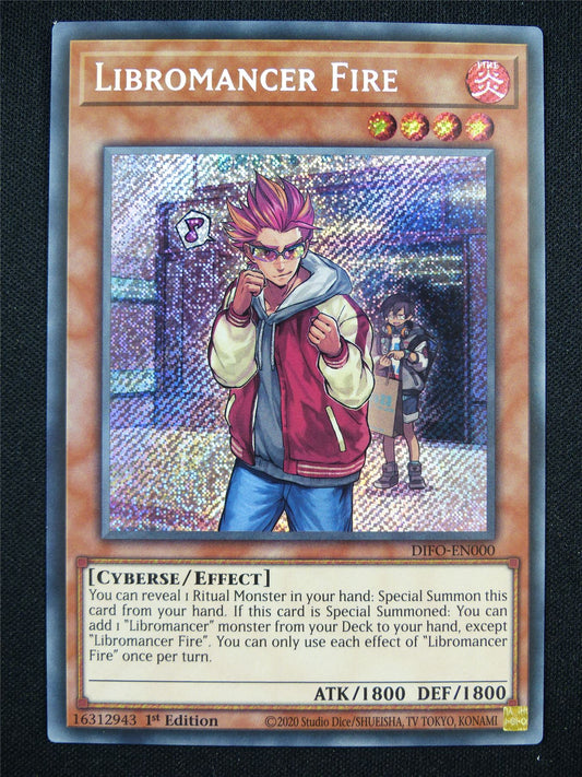 Libromancer Fire DIFO Secret Rare - 1st ed Yugioh Card #147
