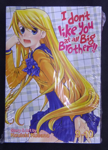 I Dont Like You At All Big Brother - Volume 9 And 10 - Manga #A