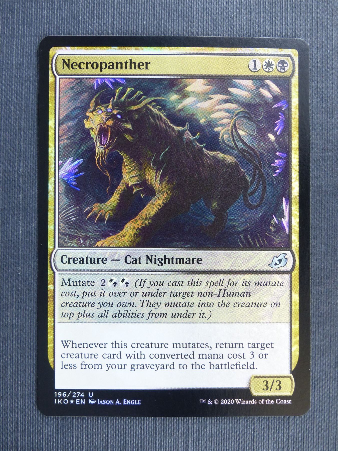 Necropanther Foil - IKO Mtg Card