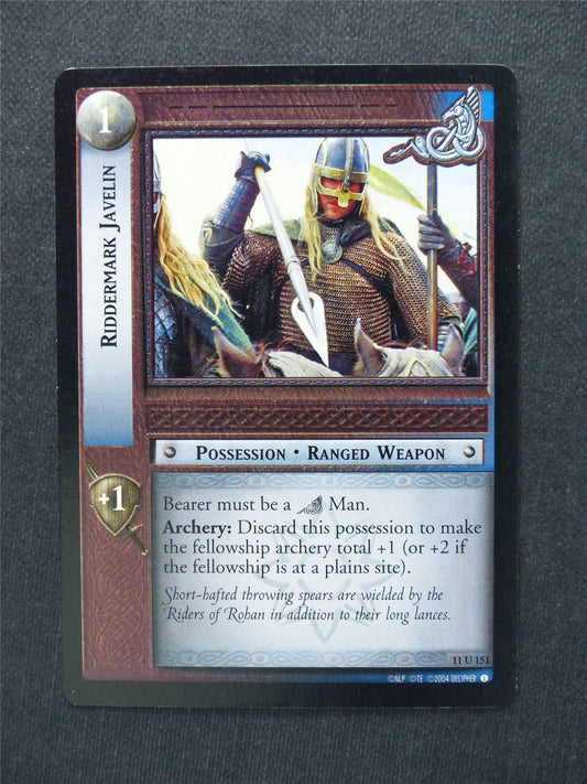 Riddermark Javalin 11 U 151 - LotR Cards #1