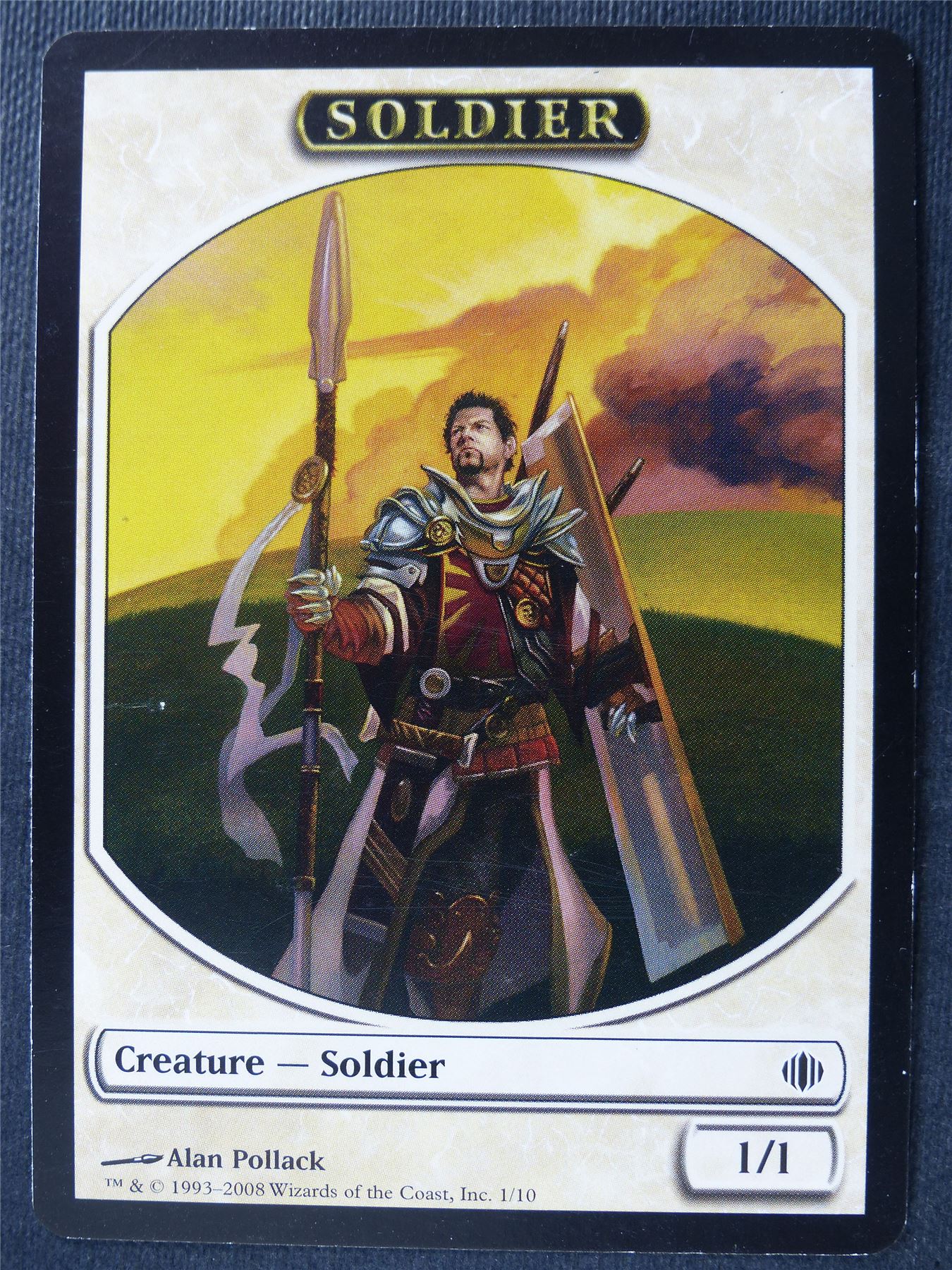 Soldier Token - Mtg Card #4OB