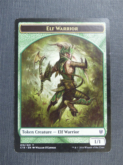 Elf Warrior / Zombie - Mtg Magic Token Cards #4QE