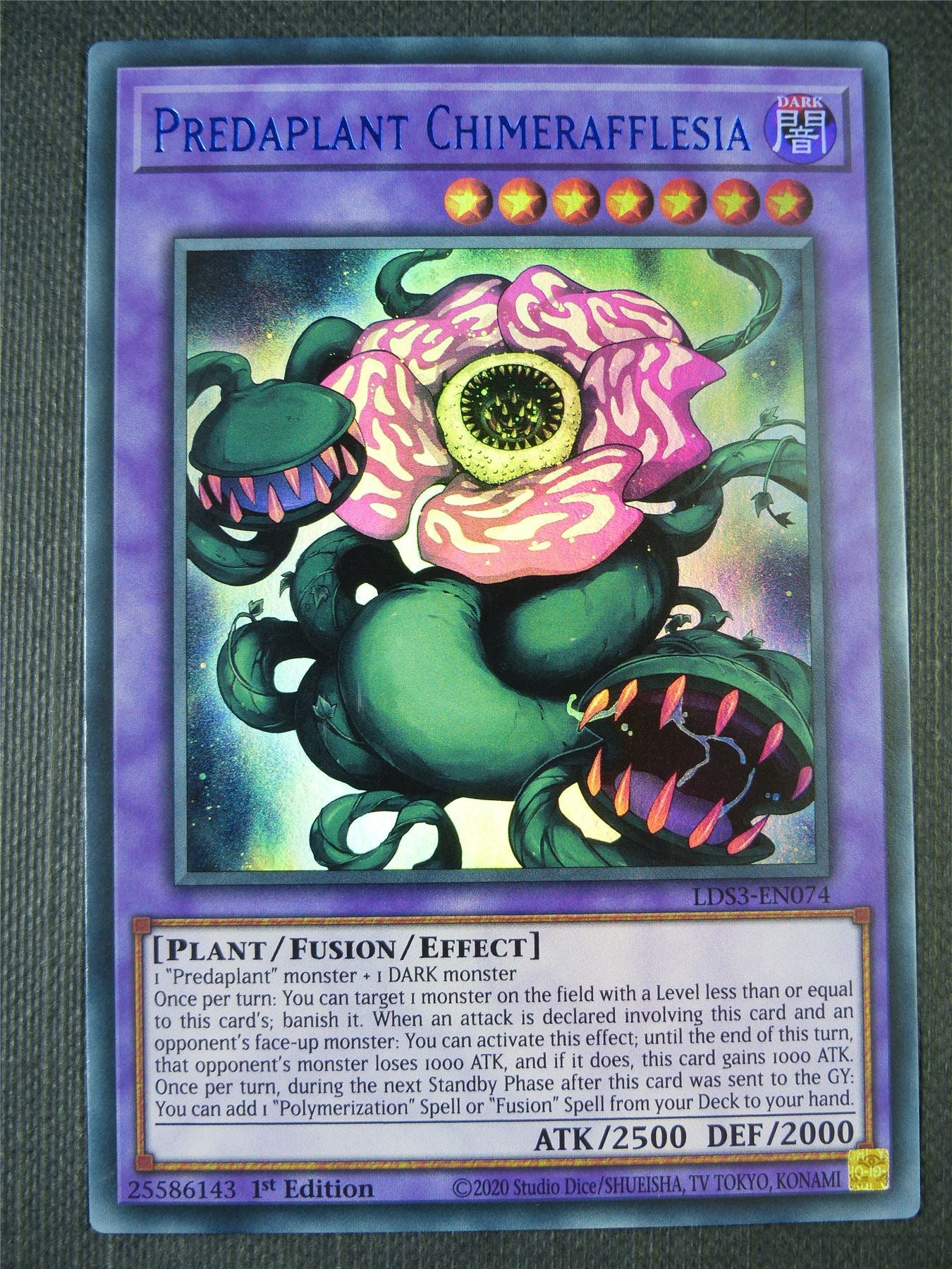 Predaplant Chimerafflesia LDS3 Ultra Rare blue - 1st ed Yugioh Card #7NS