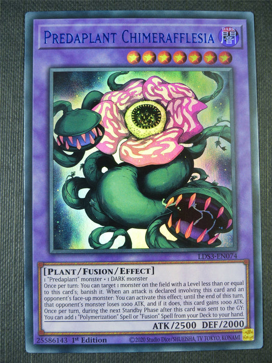 Predaplant Chimerafflesia LDS3 Ultra Rare blue - 1st ed Yugioh Card #7NS