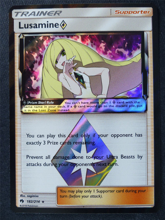 Lusamine Prism 182/214 Holo - Pokemon Cards #21R